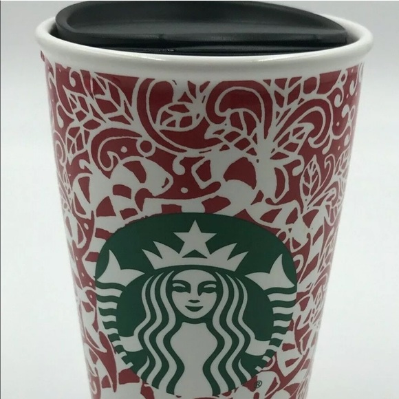 Starbucks 2016 Holiday Ceramic Travel Coffee Cup - Picture 1 of 4